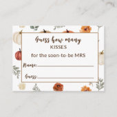 Fall Rustikale Brautparty Datumskarte Begleitkarte (Vorderseite)