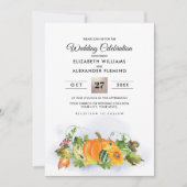 Fall Rustikale Landschaft | Erntezeit im Herbst Einladung (Vorderseite)