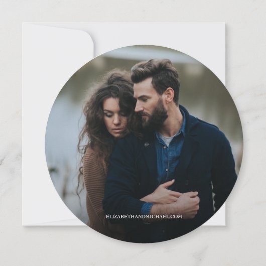 Fall Rustikaler Save the Date Holzhintergrund Einladung (Rückseite)