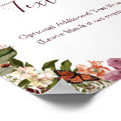 Fall Rustikales botanisches Brautparty Zeichen Poster (Ecke)