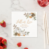 Fall Rustikales Pumpkin-Brautparty Serviette (Beispiel)