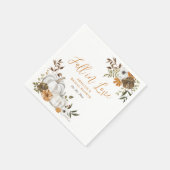 Fall Rustikales Pumpkin-Brautparty Serviette (Ecke)