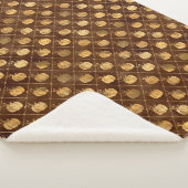 Fall Rustikales Shabby Chic Gold Pumpkins Vintag Sherpadecke (3/4)