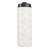 Fall Saison Gold Leaf Muster Thermal Tumbler Thermosbecher (Vorderseite)