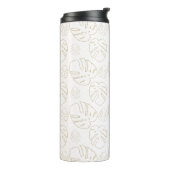 Fall Saison Gold Leaf Muster Thermal Tumbler Thermosbecher (Nach links gedreht)