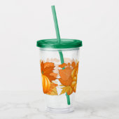 Fall Saison Halloween Pumpkins Muster Acryltrinkbecher (Links)