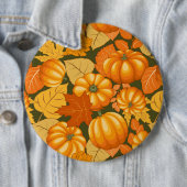 Fall Saison Halloween Pumpkins Muster Button (Beispiel)