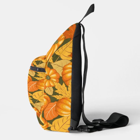 Fall Saison Halloween Pumpkins Muster Crossbody Bag (Rechts)