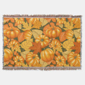 Fall Saison Halloween Pumpkins Muster Decke (Vorderseite)