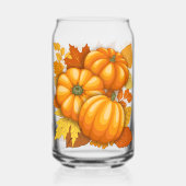 Fall Saison Halloween Pumpkins Muster Dosenglas (Vorderseite)