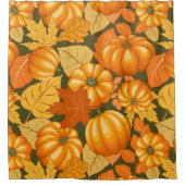Fall Saison Halloween Pumpkins Muster Duschvorhang (Vorderseite)