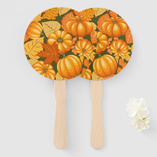 Fall Saison Halloween Pumpkins Muster Fächer