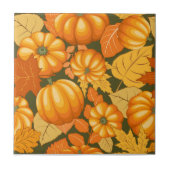 Fall Saison Halloween Pumpkins Muster Fliese (Vorderseite)