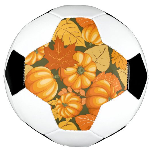 Fall Saison Halloween Pumpkins Muster Fußball (Gedreht)