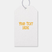 Fall Saison Halloween Pumpkins Muster Geschenkanhänger (Rückseite)