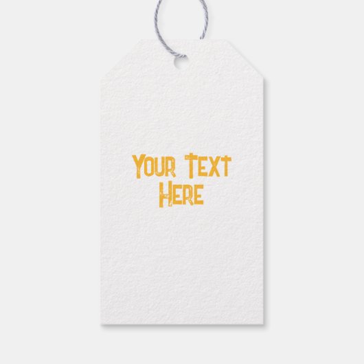 Fall Saison Halloween Pumpkins Muster Geschenkanhänger (Rückseite)