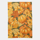 Fall Saison Halloween Pumpkins Muster Geschirrtuch (Vertikal)