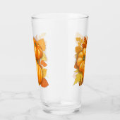 Fall Saison Halloween Pumpkins Muster Glas (Rechts)