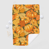 Fall Saison Halloween Pumpkins Muster Golfhandtuch (Insitu)