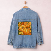 Fall Saison Halloween Pumpkins Muster Jeansjacke (Hangar)