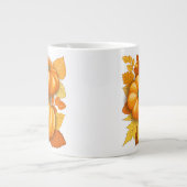 Fall Saison Halloween Pumpkins Muster Jumbo-Tasse (Vorderseite)