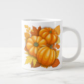 Fall Saison Halloween Pumpkins Muster Jumbo-Tasse (Rechts)