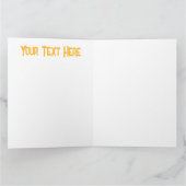 Fall Saison Halloween Pumpkins Muster Karte (Innenseite)