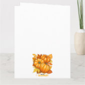 Fall Saison Halloween Pumpkins Muster Karte (Rückseite)