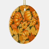 Fall Saison Halloween Pumpkins Muster Keramik Ornament (Rechts)