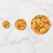 Fall Saison Halloween Pumpkins Muster Konfetti (Rückseiten)