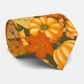 Fall Saison Halloween Pumpkins Muster Krawatte (Gerollt)
