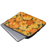 Fall Saison Halloween Pumpkins Muster Laptopschutzhülle (Vorne Knopf)