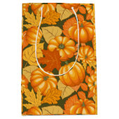 Fall Saison Halloween Pumpkins Muster Mittlere Geschenktüte (Vorderseite)