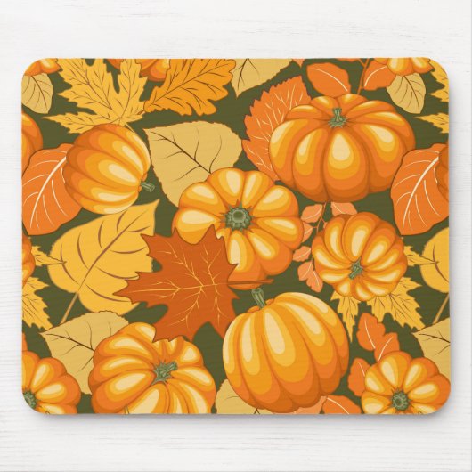 Fall Saison Halloween Pumpkins Muster Mousepad (Vorne)
