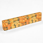 Fall Saison Halloween Pumpkins Muster Namensplakette