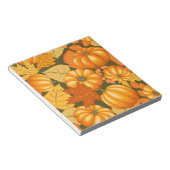 Fall Saison Halloween Pumpkins Muster Notizblock (angewinkelt)