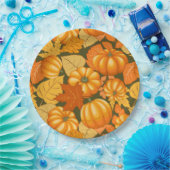 Fall Saison Halloween Pumpkins Muster Pappteller (Party)