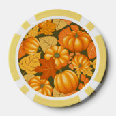 Fall Saison Halloween Pumpkins Muster Pokerchips (Rückseite)