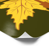 Fall Saison Halloween Pumpkins Muster Poster (Ecke)