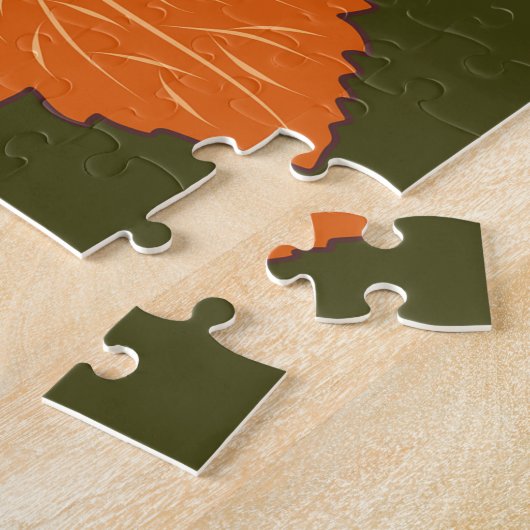 Fall Saison Halloween Pumpkins Muster Puzzle (Seite)