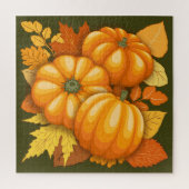 Fall Saison Halloween Pumpkins Muster Puzzle (Vertikal)