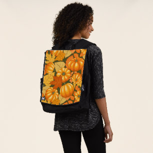 Fall Saison Halloween Pumpkins Muster Rucksack