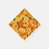 Fall Saison Halloween Pumpkins Muster Serviette (Ecke)