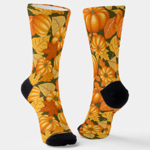 Fall Saison Halloween Pumpkins Muster Socken