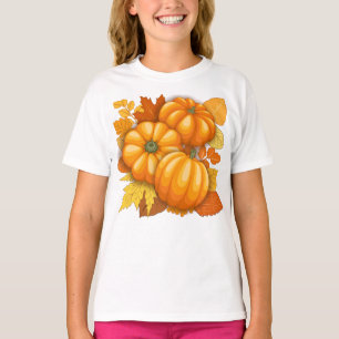 Fall Saison Halloween Pumpkins Muster T-Shirt