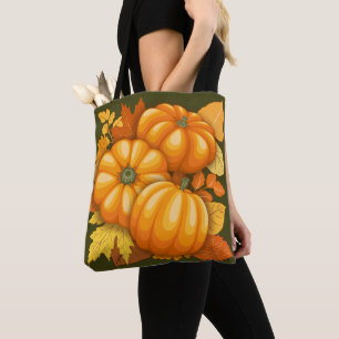 Fall Saison Halloween Pumpkins Muster Tasche