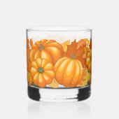 Fall Saison Halloween Pumpkins Muster Whiskyglas (Vorderseite)