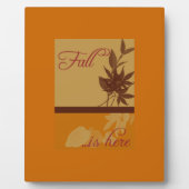 FALL Saisonale Dekoration gerahmte Kunst Fotoplatte (Vorderseite)