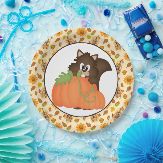 Fall Saisonale Eichhörnchen-Party-Papier-Teller Pappteller (Party)