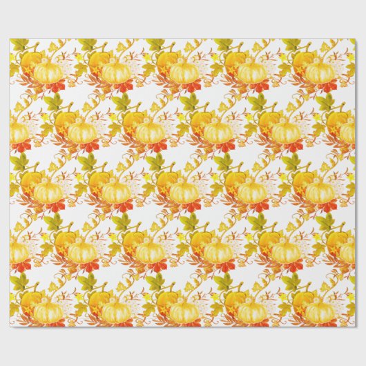 Fall Saisonale Pumpkin-Muster Geschenke oder Gesch Geschenkpapier (Flach)